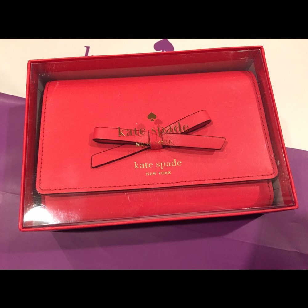 Kate Spade Sawyer Street Callie Trifold Bow Wallet